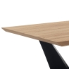 Eettafel 200x100cm modern met geometrische basis, geschikt voor 8 personen Dabliu Aanbod