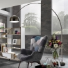 Boogvloerlamp van metaal met marmeren basis h220 cm Bow Verkoop