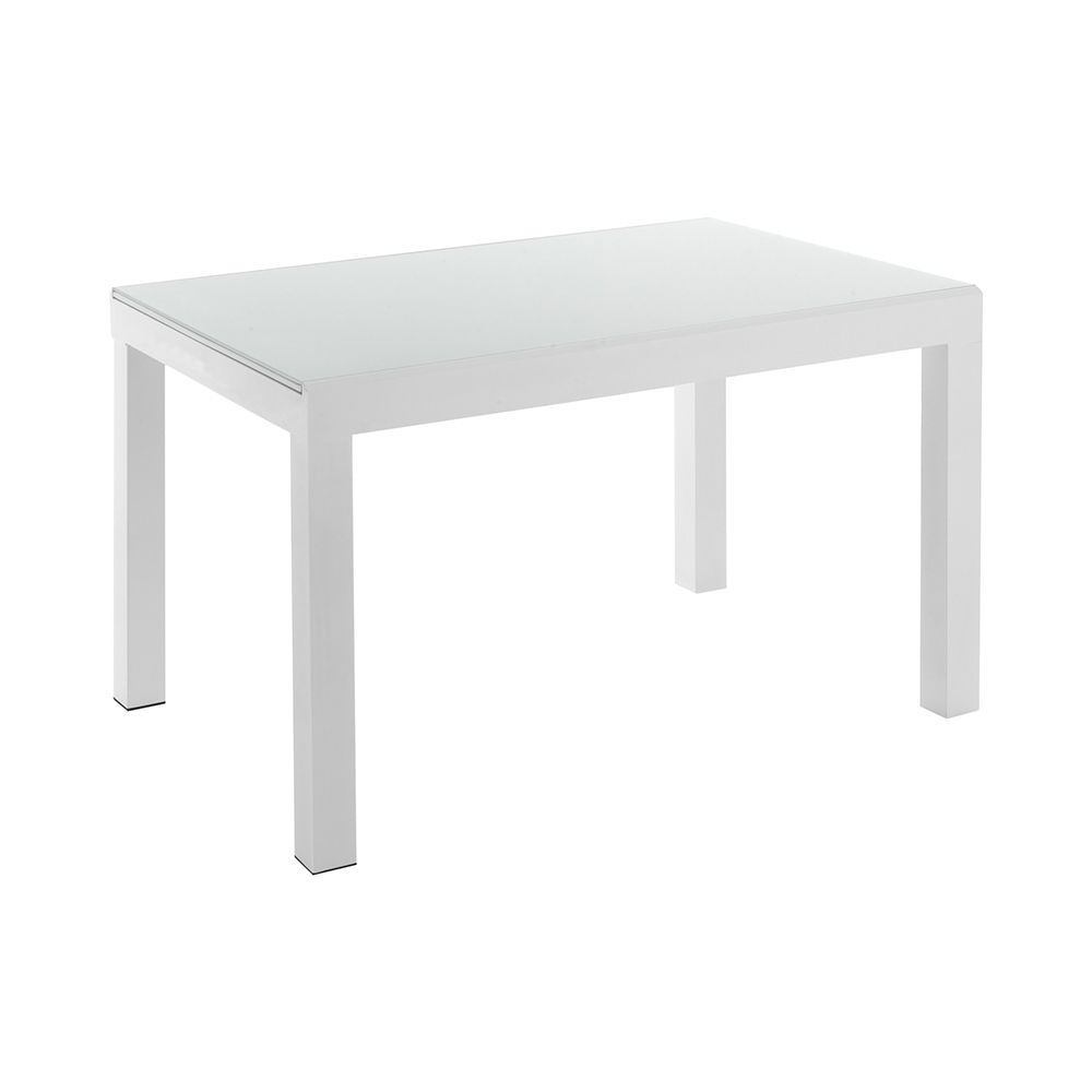 Uitschuifbare glazen tafel 120-350x83cm voor eetkamer keuken Far Aanbieding