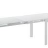 Uitschuifbare glazen tafel 120-350x83cm voor eetkamer keuken Far Kortingen
