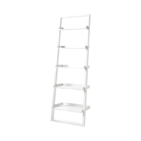 Moderne witte wandkast in ladderstijl met 5 planken h193cm Peoria Aanbieding
