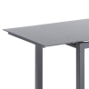 Uitschuifbare eettafel met glazen blad 110-170x76cm Cleve Korting