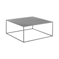 Salontafel van antracietgrijs metaal 80x80cm Omaha bis Aanbieding
