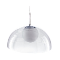 Hanglamp met transparante lampenkap Brisbane Aanbieding