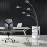Moderne vloerlamp met 5 verstelbare lampenkappen h216 cm Wellington Verkoop