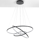 LED Hanglamp met Gevlochten Ringen Ø80 cm Kering Kortingen