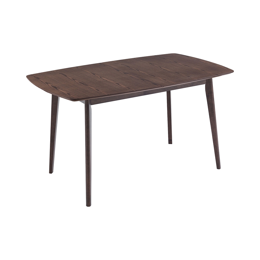 Uitschuifbare eettafel keuken 120-150x75cm in donker noten Cayer Aanbieding Uitschuifbare eettafel keuken 120-150x75cm in donker noten Cayer Aanbieding