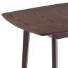 Uitschuifbare eettafel keuken 120-150x75cm in donker noten Cayer Aanbod