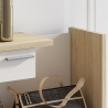Houten halmeubel met spiegel, 2 lades en planken Most Wood Korting