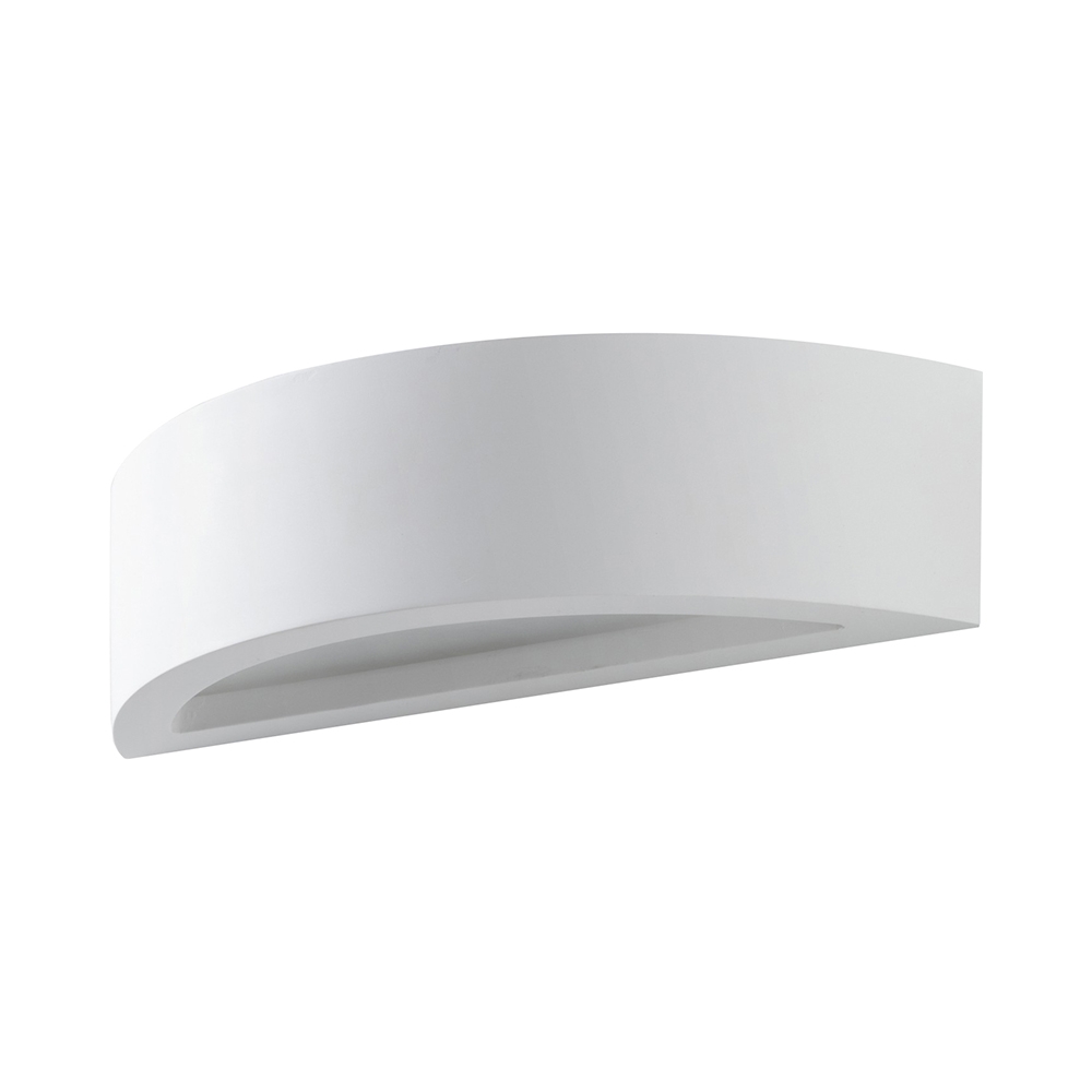 Moderne witte gipsen wandlamp minimalistisch 30cm Tony Aanbieding