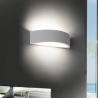 Moderne witte gipsen wandlamp minimalistisch 30cm Tony Verkoop