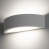 Moderne witte gipsen wandlamp minimalistisch 30cm Tony Aanbod