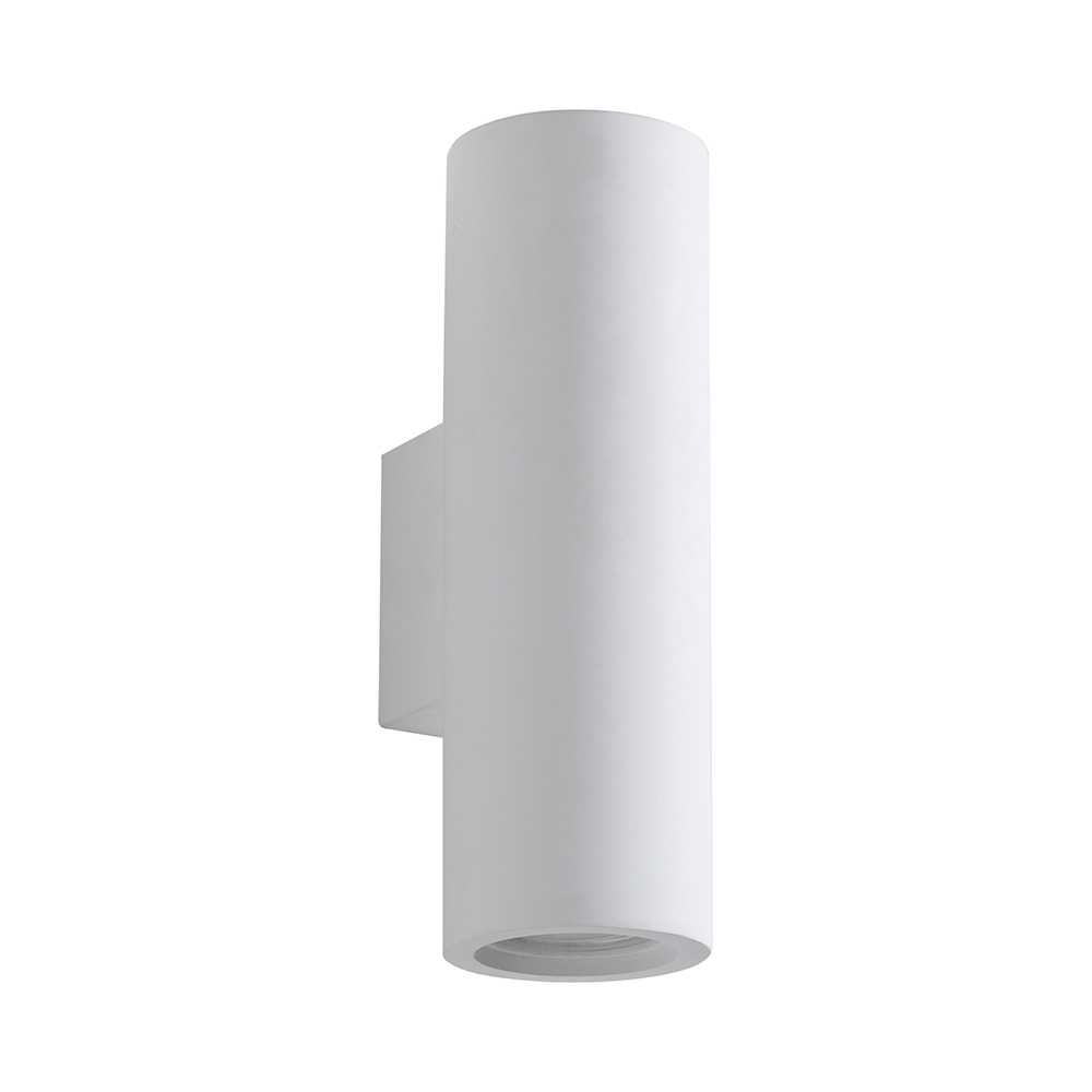 Moderne cilindervormige witte gips wandlamp Tony-B Aanbieding