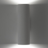 Moderne cilindervormige witte gips wandlamp Tony-B Kortingen