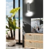 Moderne cilindervormige witte gips wandlamp Tony-B Aanbod
