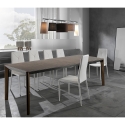 Uitschuifbare eettafel 160-240x90cm in donker walnotenhout Komodo Wood Aanbod