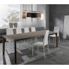 Uitschuifbare eettafel 160-240x90cm in donker walnotenhout Komodo Wood Aanbod