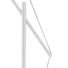 Verstelbare staande lamp wit metaal h210 cm Sayonara White Korting