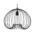 Zwarte moderne metalen hanglamp met verstelbaar snoer Ø42 Lynton B Aanbieding