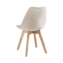 Set van 4 fluwelen Scandinavische eetkamerstoelen Smart Soft Catalogus