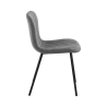 Set van 4 moderne keuken- en eetkamerstoelen in stof Karya Korting