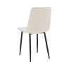 Set van 4 fluwelen eetkamerstoelen met gewatteerd effect Corfù Catalogus