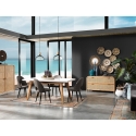 Set van 4 moderne keukenstoelen bekleed met vintage kunstleer Bounty Old Verkoop