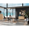 Set van 4 moderne keukenstoelen bekleed met vintage kunstleer Bounty Old Verkoop