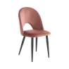 Set van 4 moderne eetkamerstoelen in fluweel Bounty Aanbod