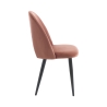 Set van 4 moderne eetkamerstoelen in fluweel Bounty Korting