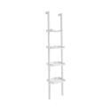 Moderne witte wandplank in laddervorm met 4 schappen h180cm Little Peoria Aanbod