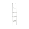 Moderne witte wandplank in laddervorm met 4 schappen h180cm Little Peoria Aanbod