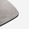 Zwart eettafel 70x70 cm met marmer effect Mikee+ Korting