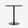 Zwart eettafel 70x70 cm met marmer effect Mikee+ Aanbod