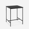 Hoge tafel 70x70 cm in zwart of wit metaal Zakis Kortingen