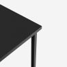Hoge tafel 70x70 cm in zwart of wit metaal Zakis Keuze