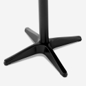 Zwarte statafel 70x70x105 cm met tassenhaak Jotor+ Aanbod