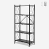 Opvouwbaar metalen keukenrek met wielen en 5 planken Kerry XL Aanbieding