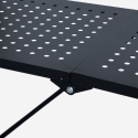 Opvouwbaar metalen keukenrek met wielen en 5 planken Kerry XL Korting