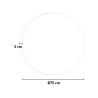 Ronde badkamerspiegel 75cm met LED-achtergrondverlichting en bluetooth ETR129-S Aanbod