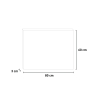 Badkamerspiegel 80x60 met heldere rand, led-verlichting en bluetooth ETR127-S Aanbod