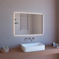 LED-badkamerspiegel met achtergrondverlichting 100x70cm met bluetooth-luidspreker ETR109 Aanbieding