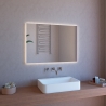 LED-badkamerspiegel met achtergrondverlichting 100x70cm met bluetooth-luidspreker ETR109 Aanbieding