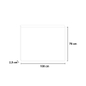 LED-badkamerspiegel met achtergrondverlichting 100x70cm met bluetooth-luidspreker ETR109 Aanbod