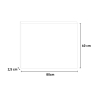 Badkamerspiegel met glanzende LED-rand, touch bediening, indirect verlicht, 80x60 cm ETR106-M Korting