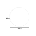 Rond verlichte badkamerspiegel 85cm met anti-condens ETR103-L Aanbod