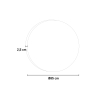 Rond verlichte badkamerspiegel 85cm met anti-condens ETR103-L Aanbod