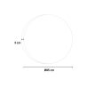 Ronde badkamer spiegel met achtergrondverlichting 85cm met licht en bluetooth ETR116-L Aanbod