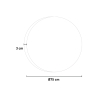 Ronde badkamer spiegel met touchbediening en heldere led-achtergrondverlichting 75cm ETR116-M Aanbod
