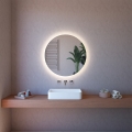 Smart spiegel voor de badkamer, rond 60 cm, anti-condens, ETR116-S Aanbieding